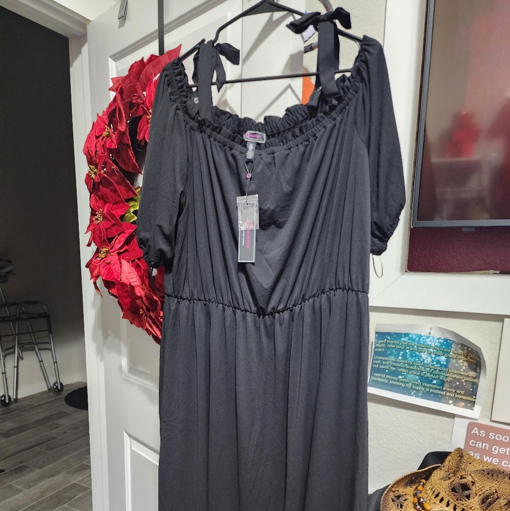 Black Off-Shoulder Dress